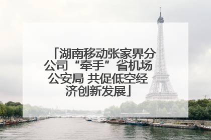 湖南移动张家界分公司“牵手”省机场公安局 共促低空经济创新发展